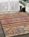 Machine Washable Abstract Chestnut Red Rug in a Family Room, wshabs2632