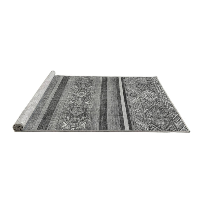 Sideview of Machine Washable Oriental Gray Modern Rug, wshabs2632gry