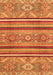 Machine Washable Oriental Orange Modern Area Rugs, wshabs2632org