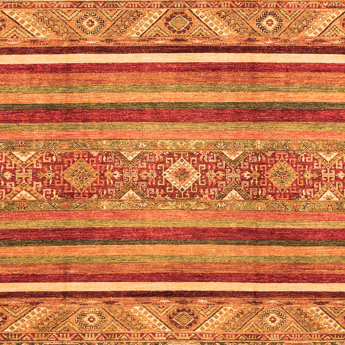 Machine Washable Oriental Orange Modern Area Rugs, wshabs2632org
