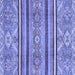 Square Machine Washable Oriental Blue Modern Rug, wshabs2632blu