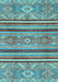 Oriental Light Blue Modern Rug, abs2632lblu