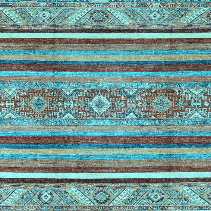 Oriental Light Blue Modern Rug, abs2632lblu