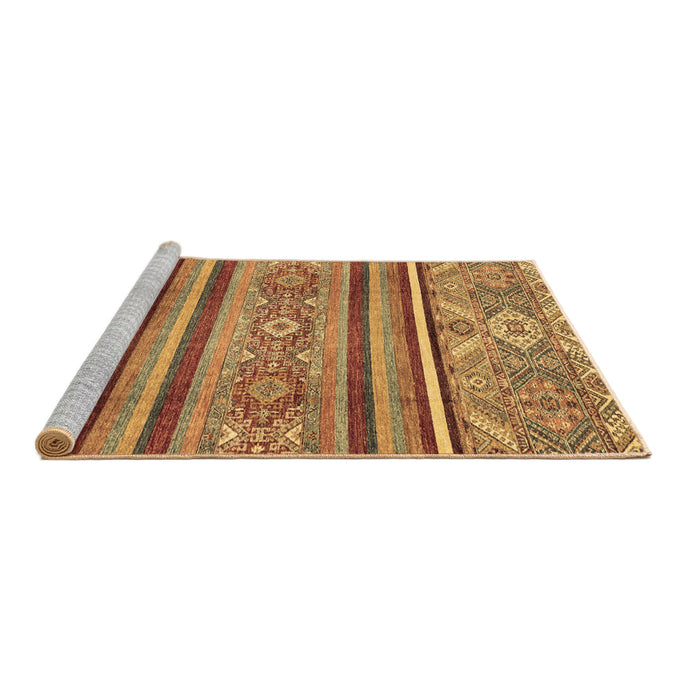 Sideview of Machine Washable Oriental Brown Modern Rug, wshabs2632brn