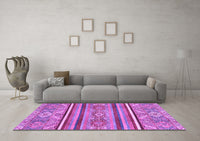 Machine Washable Oriental Purple Modern Rug, wshabs2632pur