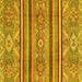 Square Oriental Yellow Modern Rug, abs2632yw