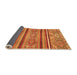 Sideview of Oriental Orange Modern Rug, abs2632org