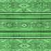 Square Oriental Emerald Green Modern Rug, abs2632emgrn