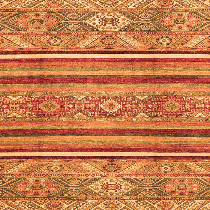 Square Oriental Orange Modern Rug, abs2632org