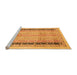 Sideview of Machine Washable Oriental Orange Modern Area Rugs, wshabs2633org