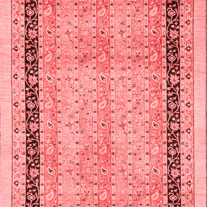 Machine Washable Oriental Red Modern Rug, wshabs2633red