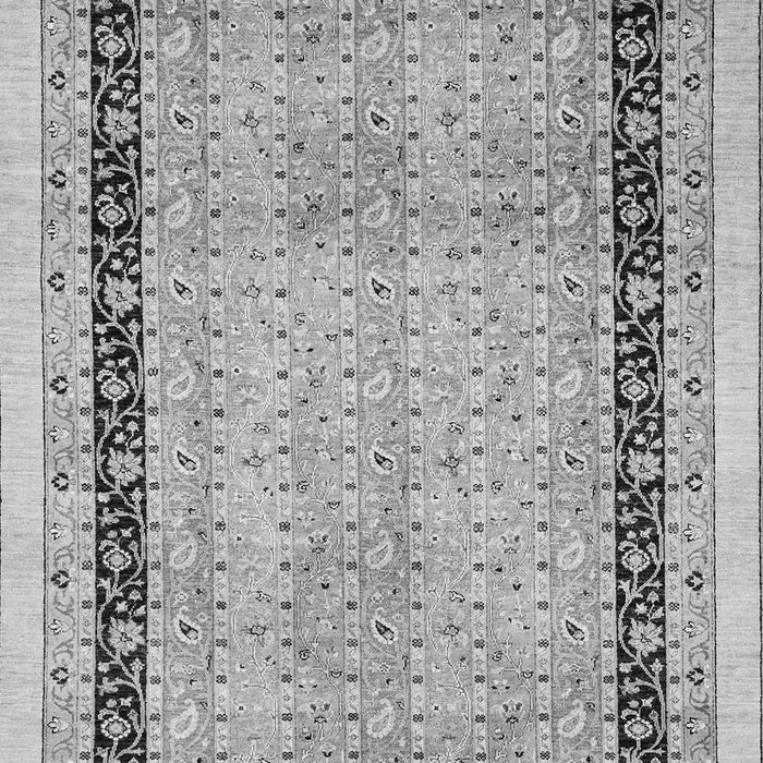 Machine Washable Oriental Gray Modern Rug, wshabs2633gry