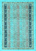 Machine Washable Oriental Light Blue Modern Rug, wshabs2633lblu