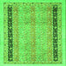 Square Oriental Green Modern Rug, abs2633grn