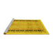 Sideview of Machine Washable Oriental Yellow Modern Rug, wshabs2633yw