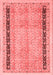 Oriental Red Modern Area Rugs