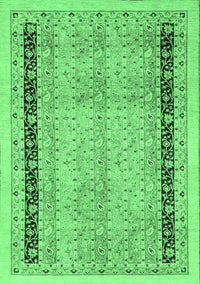 Oriental Emerald Green Modern Rug, abs2633emgrn