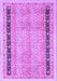 Machine Washable Oriental Purple Modern Area Rugs, wshabs2633pur