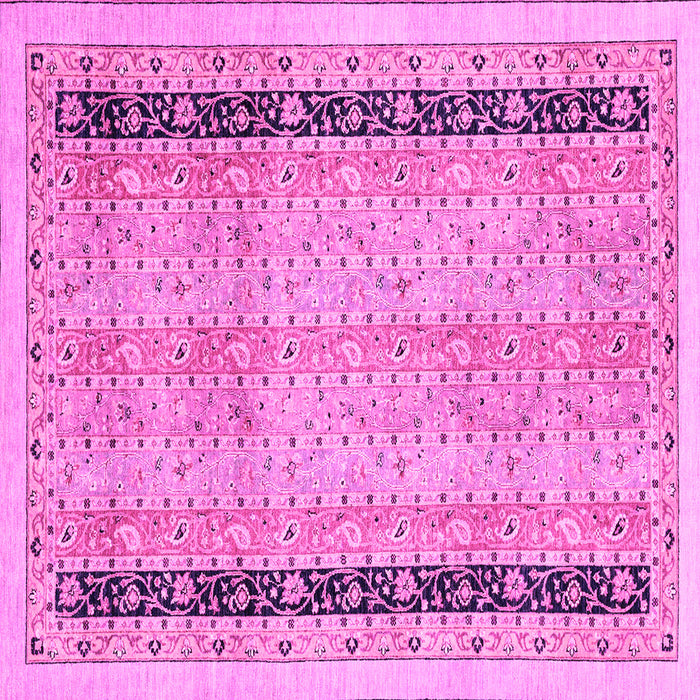 Square Oriental Pink Modern Rug, abs2633pnk