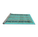 Sideview of Machine Washable Oriental Light Blue Modern Rug, wshabs2633lblu