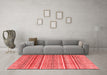 Modern Red Washable Rugs