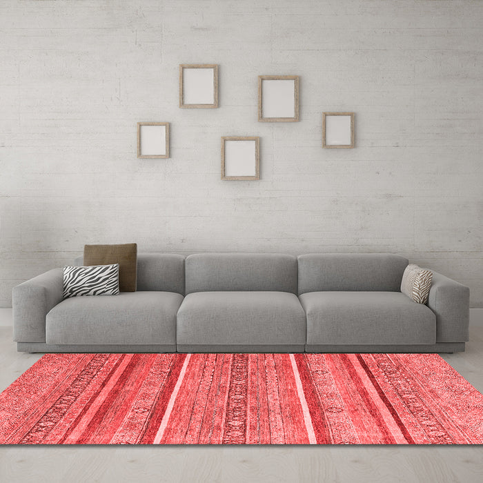 Modern Red Washable Rugs