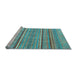 Sideview of Machine Washable Oriental Light Blue Modern Rug, wshabs2634lblu