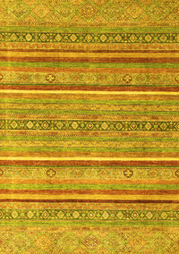 Oriental Yellow Modern Rug, abs2634yw