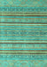 Oriental Turquoise Modern Rug, abs2634turq