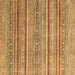 Square Machine Washable Oriental Brown Modern Rug, wshabs2634brn