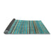 Sideview of Oriental Light Blue Modern Rug, abs2634lblu