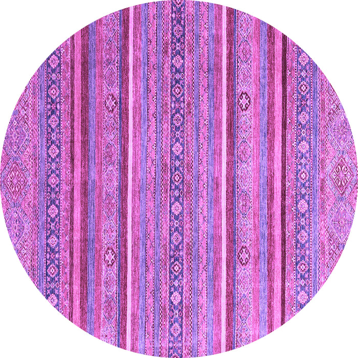 Round Oriental Purple Modern Rug, abs2634pur