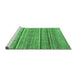 Sideview of Machine Washable Oriental Emerald Green Modern Area Rugs, wshabs2634emgrn