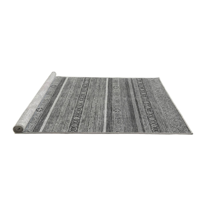 Sideview of Machine Washable Oriental Gray Modern Rug, wshabs2634gry