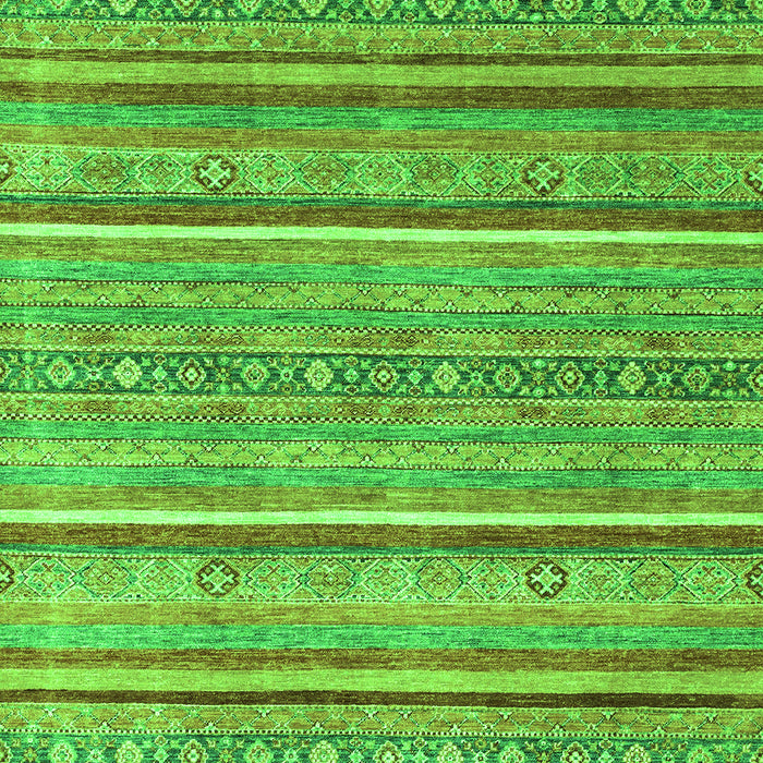 Machine Washable Oriental Green Modern Area Rugs, wshabs2634grn