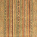 Square Oriental Brown Modern Rug, abs2634brn