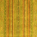 Square Oriental Yellow Modern Rug, abs2634yw