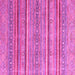 Square Oriental Pink Modern Rug, abs2634pnk