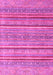 Machine Washable Oriental Pink Modern Rug, wshabs2634pnk