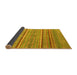 Sideview of Oriental Yellow Modern Rug, abs2634yw