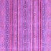 Square Machine Washable Oriental Purple Modern Area Rugs, wshabs2634pur