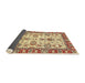 Sideview of Abstract Mustard Yellow Oriental Rug, abs2635