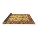 Sideview of Oriental Brown Modern Rug, abs2635brn