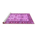 Sideview of Machine Washable Oriental Purple Modern Area Rugs, wshabs2635pur