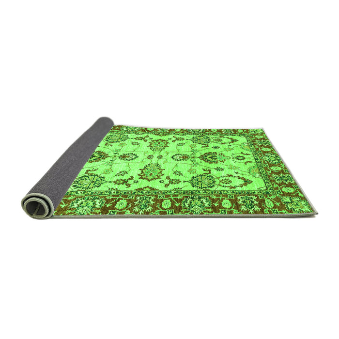 Sideview of Oriental Green Modern Rug, abs2635grn