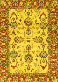 Oriental Yellow Modern Rug, abs2635yw