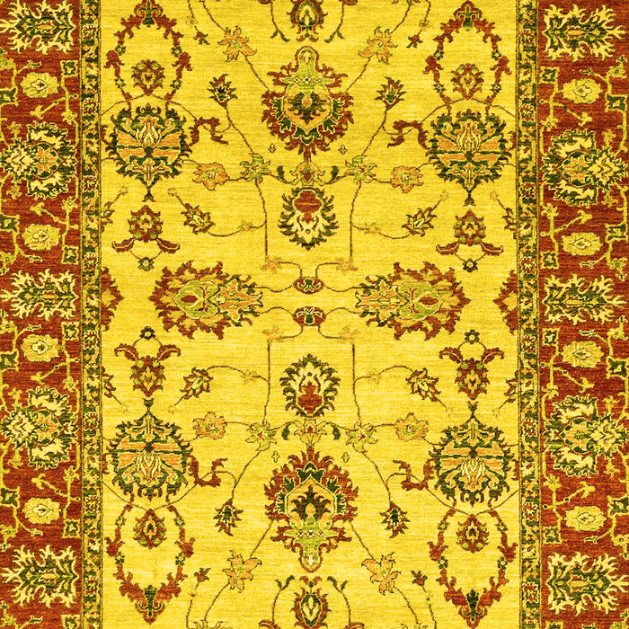 Oriental Yellow Modern Rug, abs2635yw