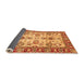 Sideview of Oriental Orange Modern Rug, abs2635org