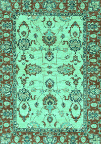 Oriental Turquoise Modern Rug, abs2635turq