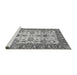 Sideview of Machine Washable Oriental Gray Modern Rug, wshabs2635gry